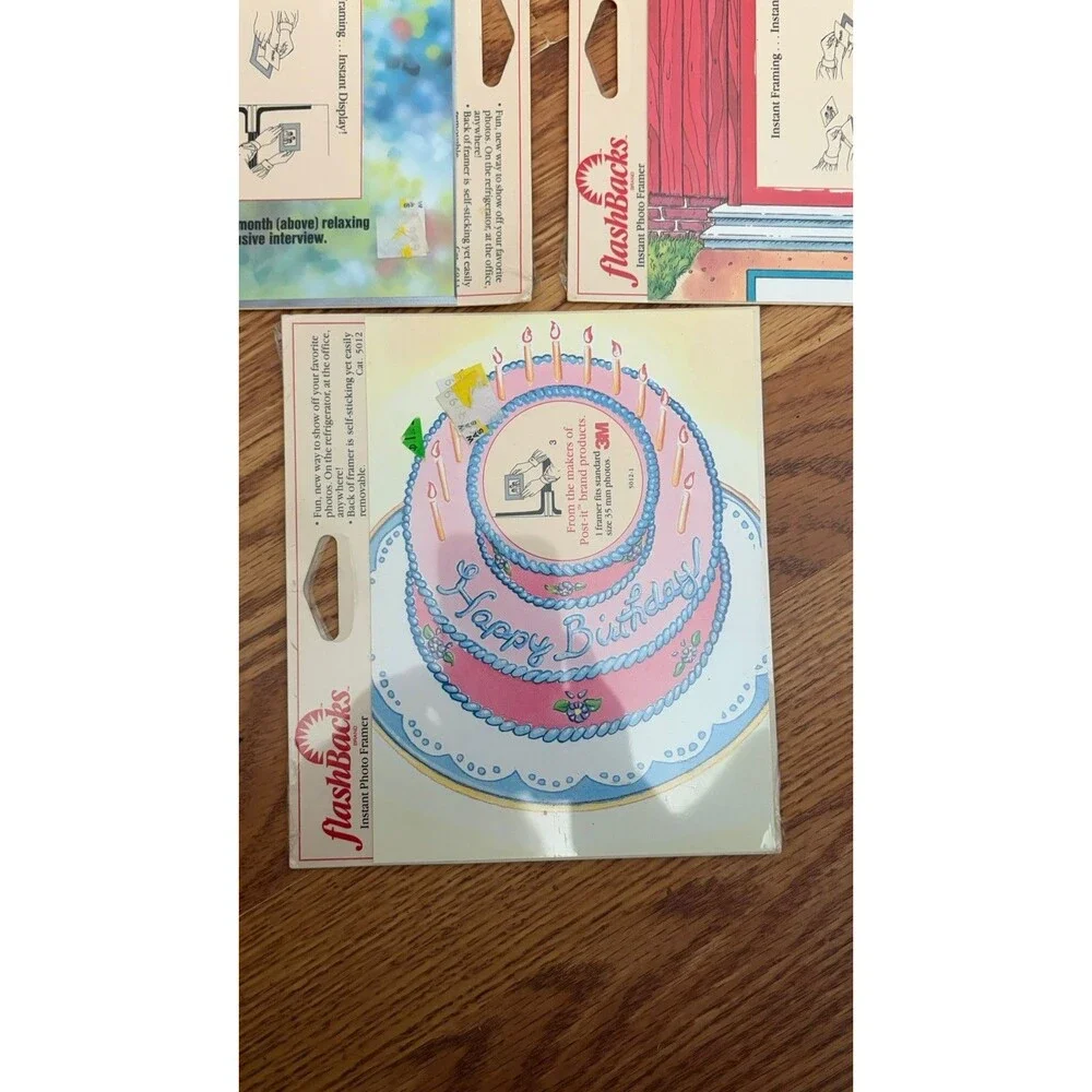 3M Flashbacks Instant Photo Framer Lot Of 5 Vintage 1990